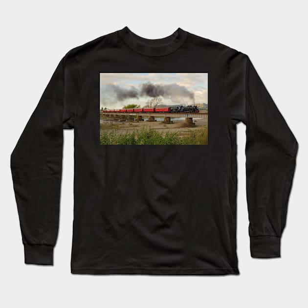 Steam locomotive Long Sleeve T-Shirt by kawaii_shop